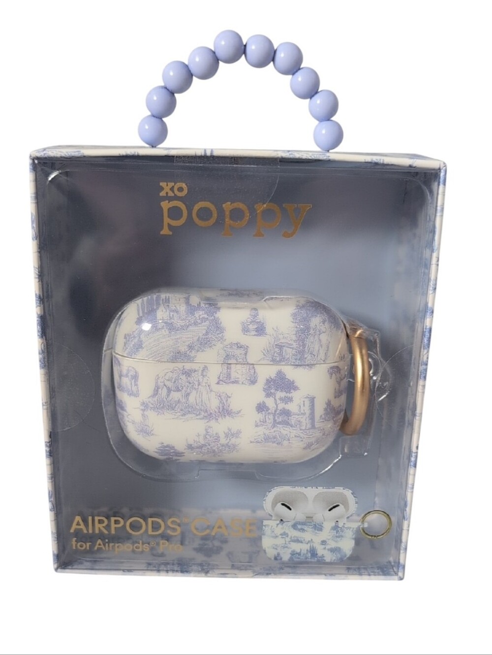 XO Poppy Blue Toile AirPods Case for AirPods Pro